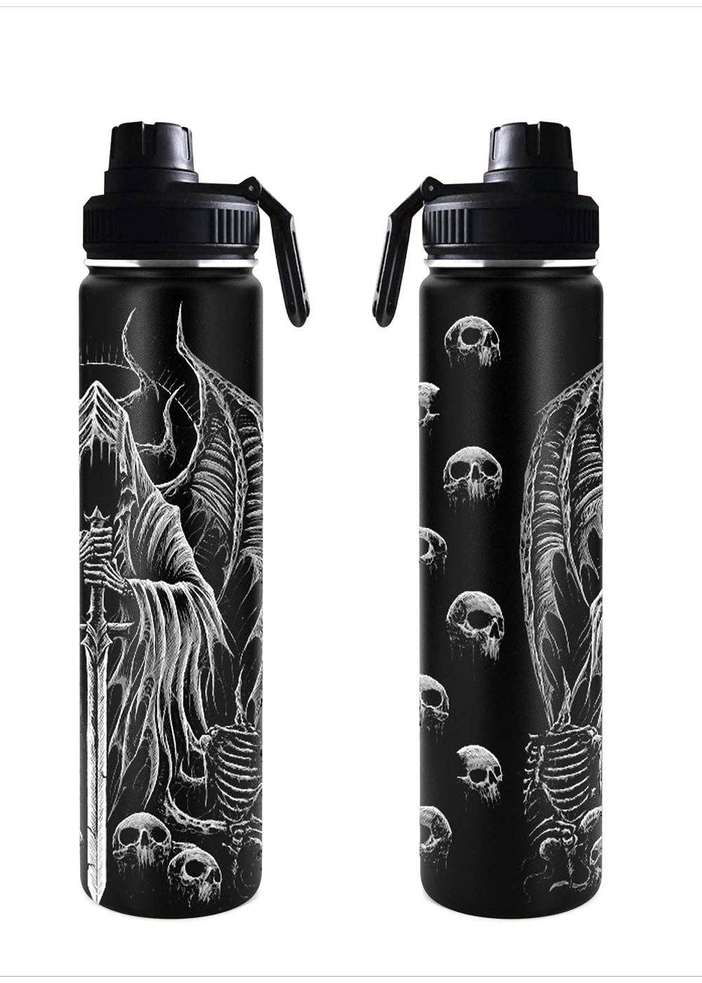 vampirefreaks – Garrafa de água por atacado – Copo de Garrafa de Água 24 Oz Angel of Death6