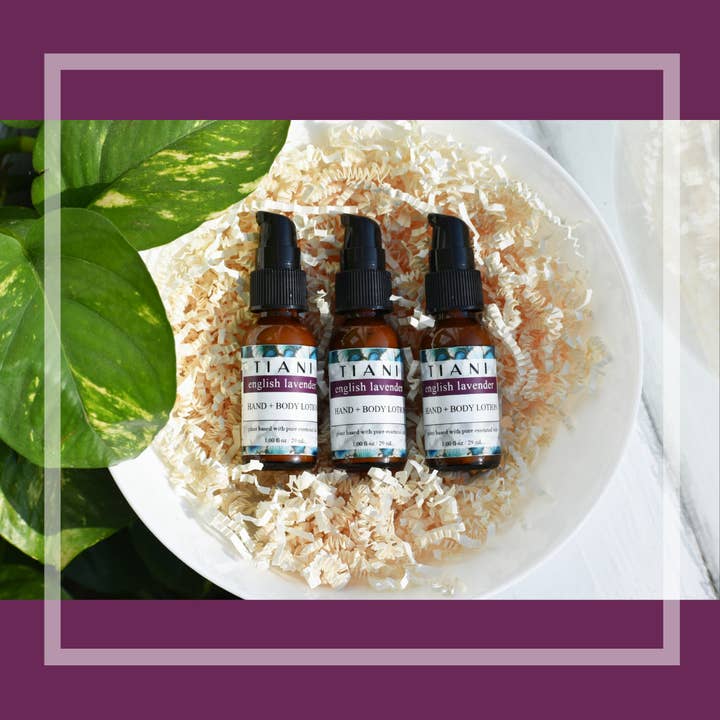 Mini Lotion: English Lavender for wholesale by Tiani Body Care