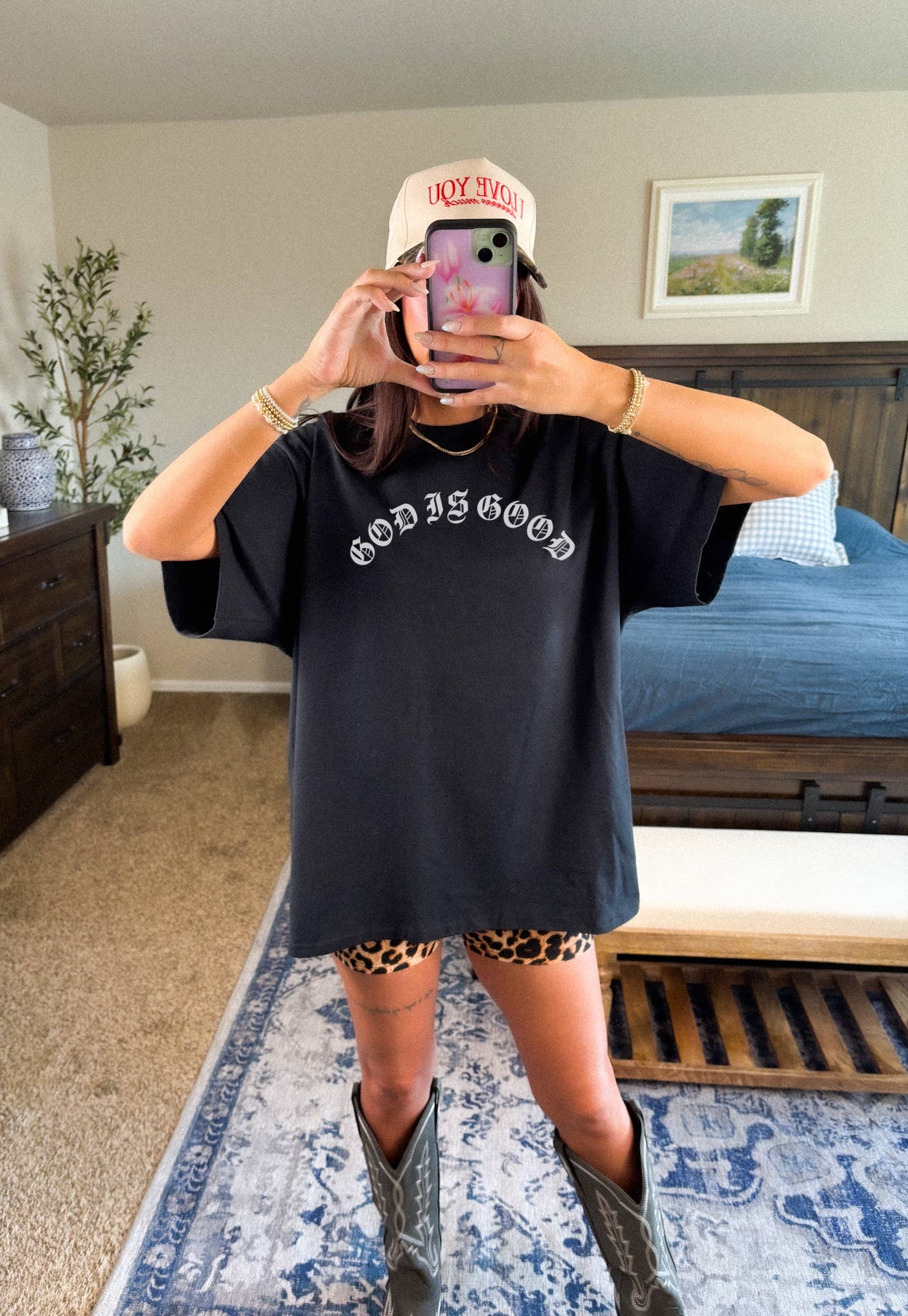 LOLA MAGNOLIA – wholesale T-shirt (graphic) – women's – GOD IS GOOD GRAPHIC TEE0