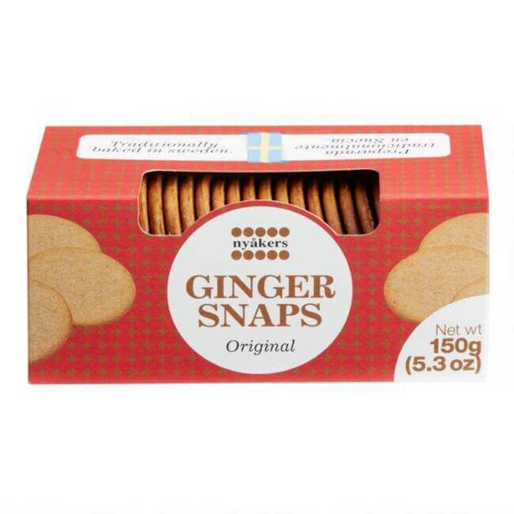 Sweetish- Swedish Candy Wholesale - Wholesale Cookie - Nyakers Original Gingersnaps Window Box 5.3oz