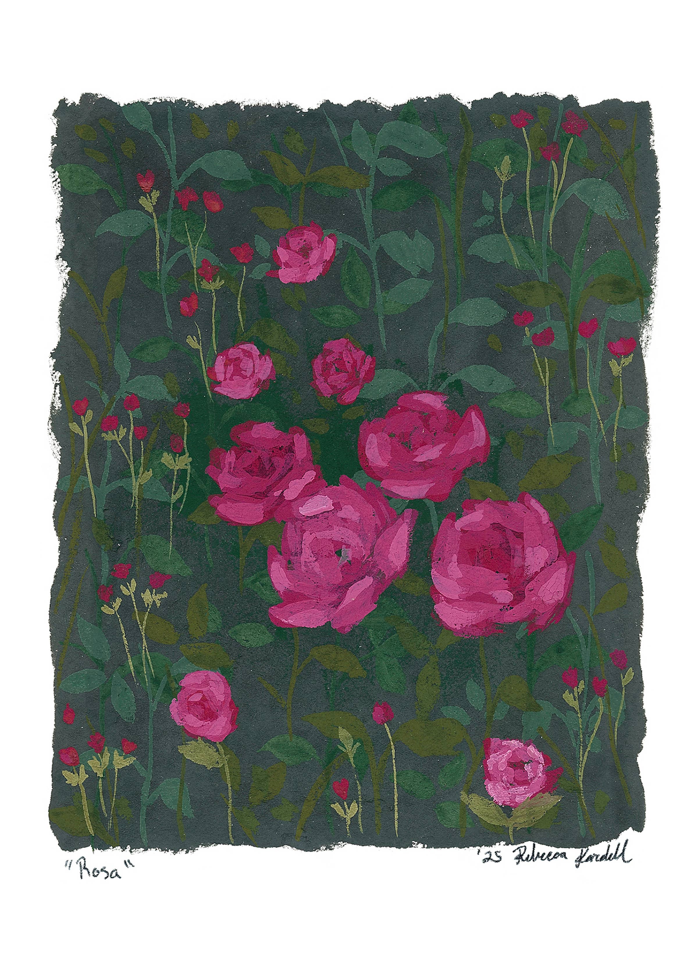 Rebecca Kardell Art - Wholesale Art Print - Rose Print1