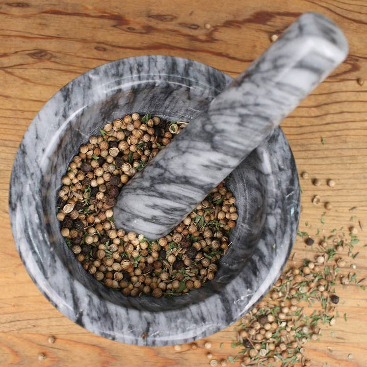 RSVP International - Wholesale Mortar & Pestle - Marble Mortar & Pestle - Gray8