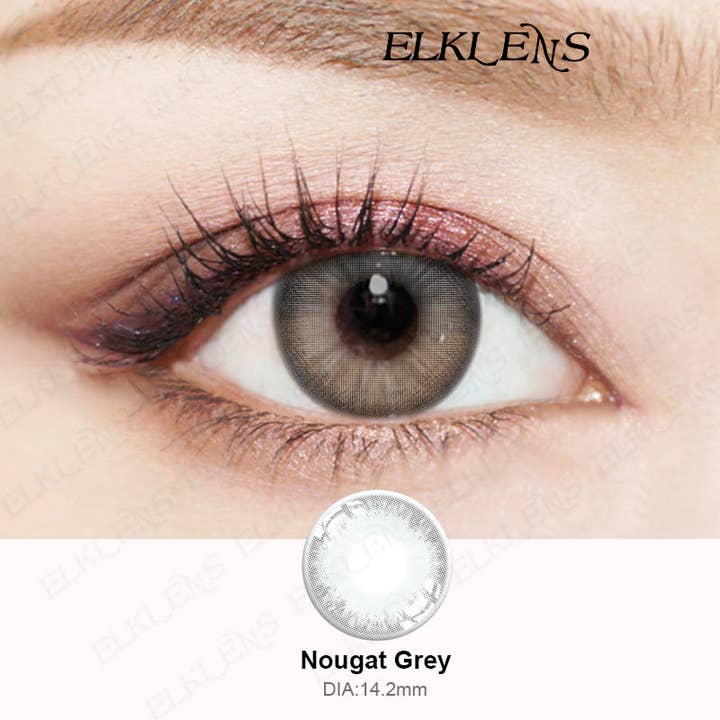 ELKLENS Coloré Contact Prescription Nougat Gris pour la vente par ELKLENS