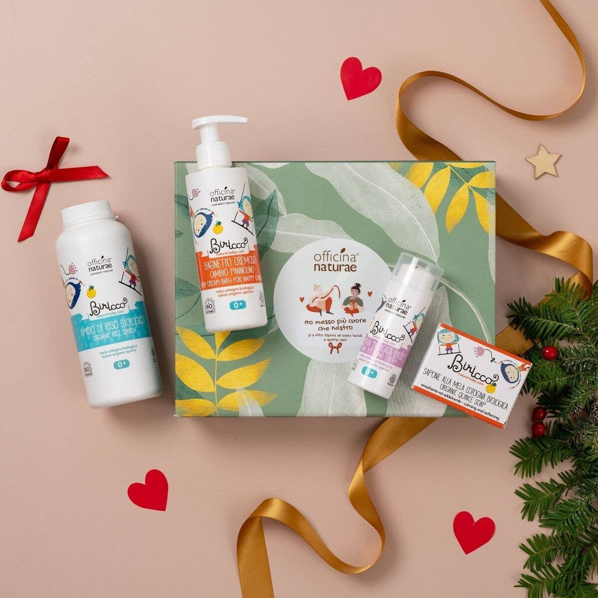Officina Naturae - Wholesale Bath & Body Set - Baby - GIFT BOX PRIME COCCOLE BIRICCO 0+0