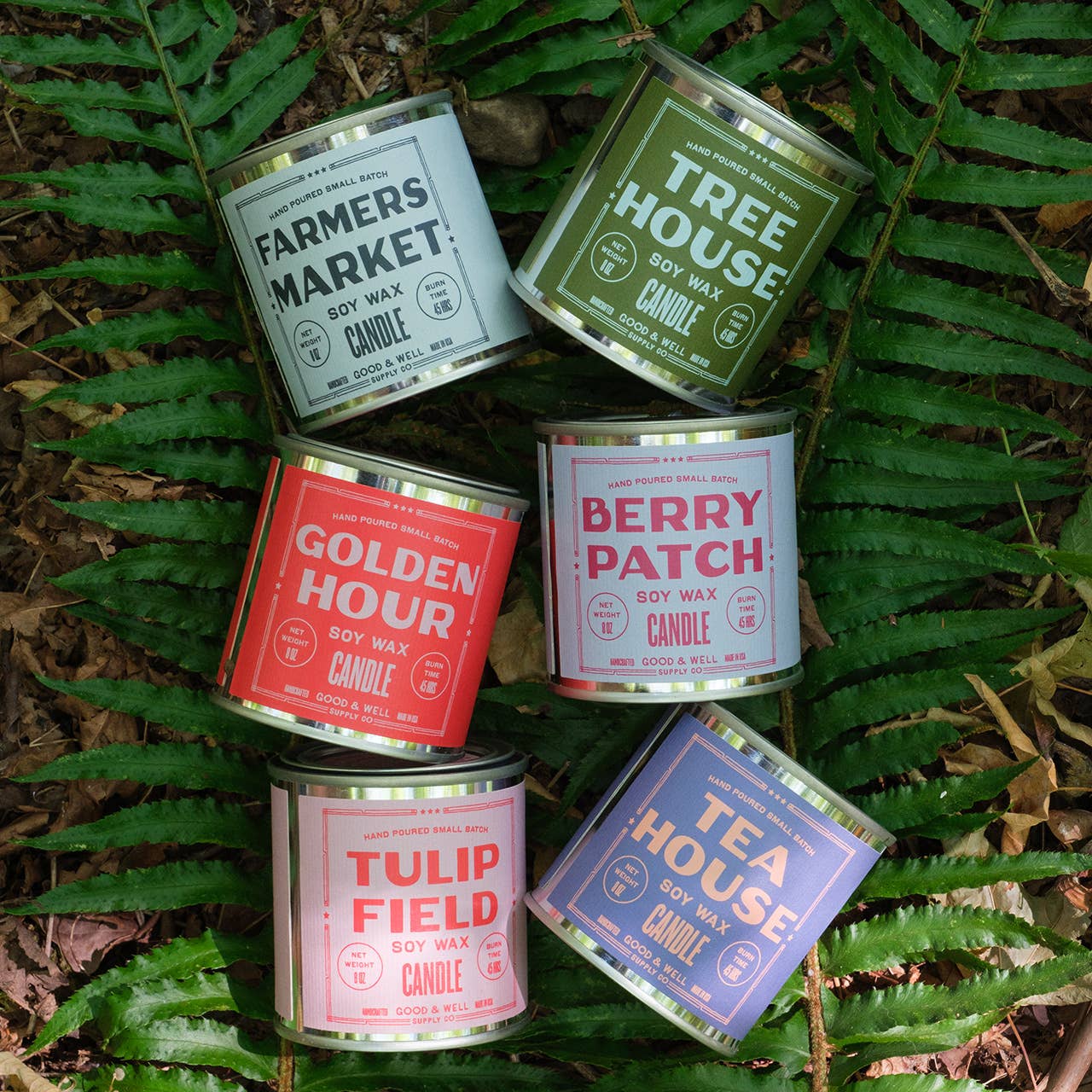 Good & Well Supply Co. - Wholesale Jar/Filled Candle - Farmer's Market Soy Candle - Happy Place Collection2