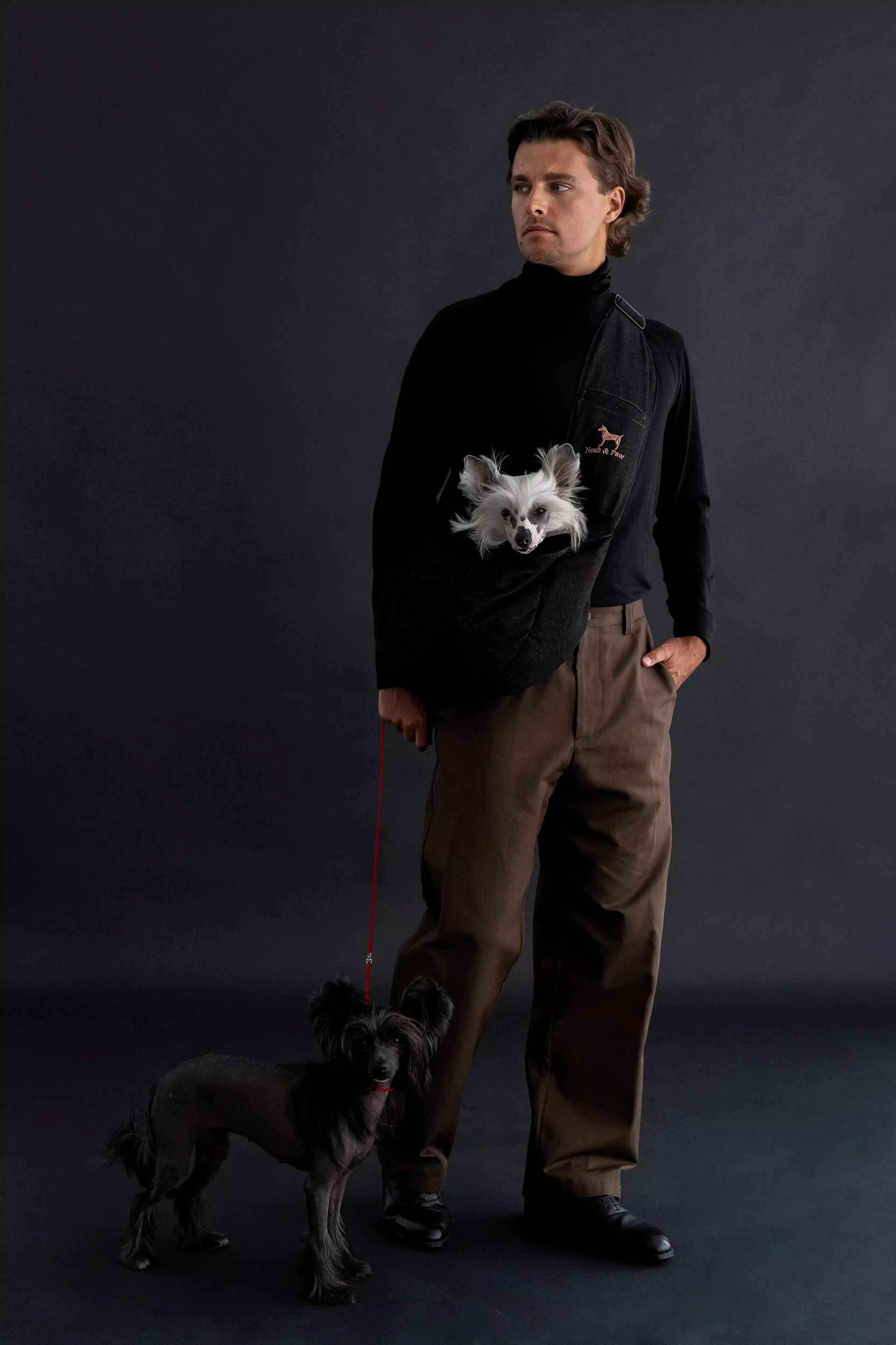 NOAH AND PAW LLC - Wholesale Pet Carrier - Cat/Dog - Premium Denim Pet sling Carrier 3x Safety15