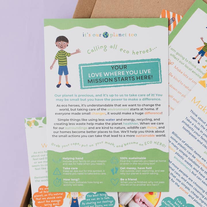 It’s Our Planet Too - Wholesale DIY Craft Kit - Kids - CHILDREN'S ECO ACTIVITY BOX - Love where you live4