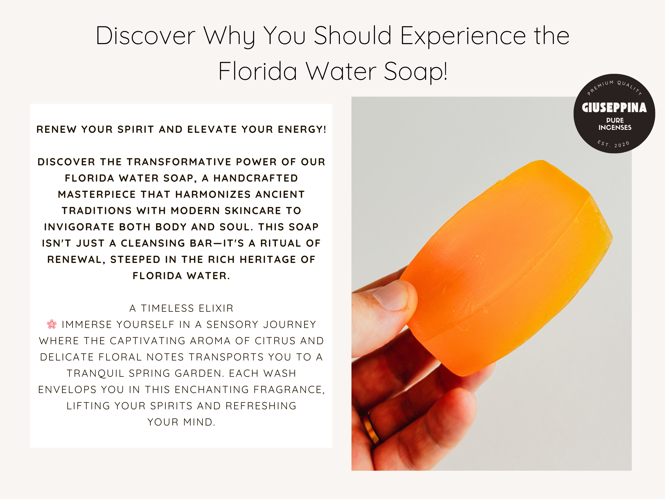 Giuseppina Shop - Vendita all'ingrosso Saponette - Sapone Florida Water5