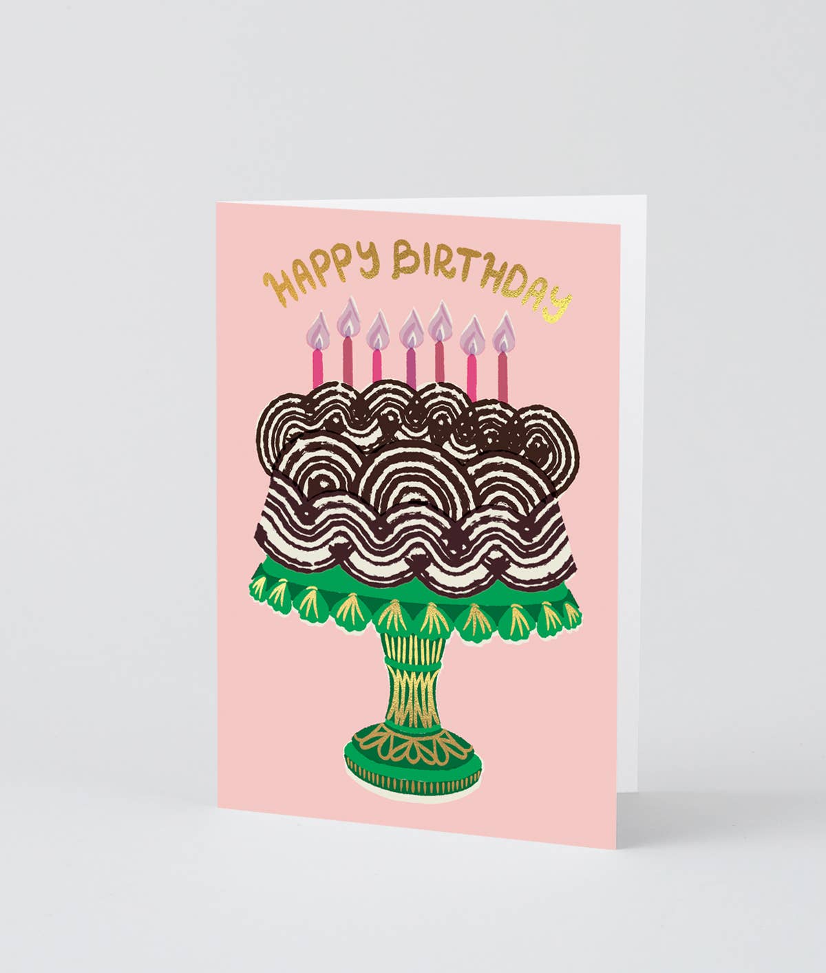 Wrap (US duties paid) - Wholesale Birthday Card - Cake & Candles Happy Birthday Greetings Card1