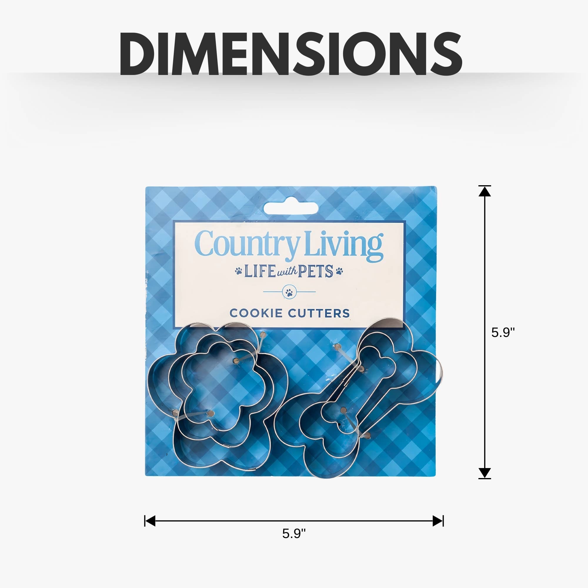 Jojo Modern Pets - Wholesale Cookie Cutter - 6-Piece Cookie Cutter Set - (6-Pack on Clip Strip)4