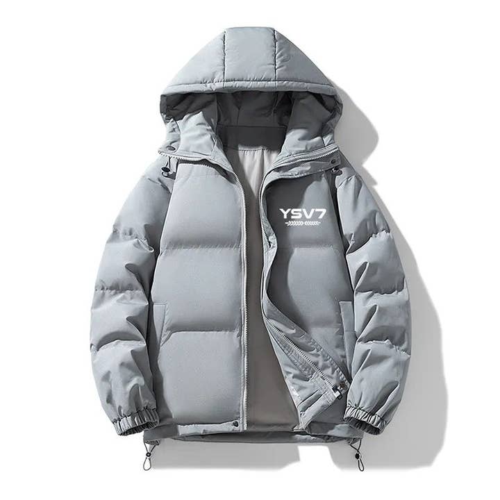 HERR LJUST GRÅ VADDERAD PUFFERJACKA HÖST/VINTERKOLLEKTION för wholesale av YSV7