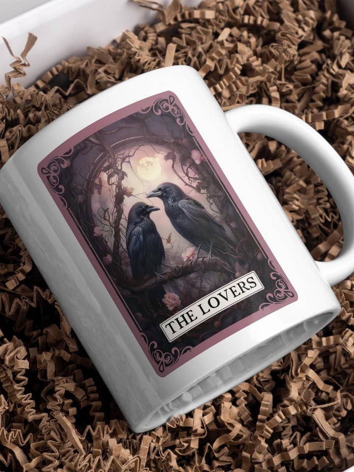 Caneca The Lovers Crow por atacado de Lunastry