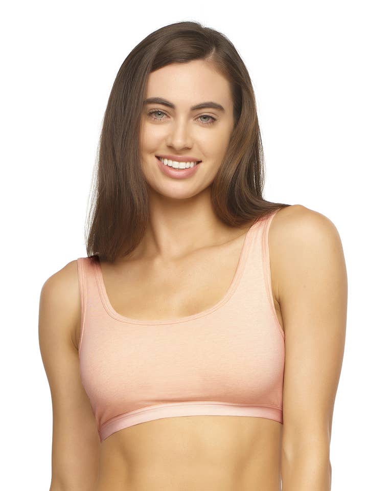 Organic Cotton Stretch Bralette - Wheat for wholesale by Felina