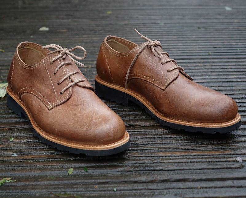 By The Mountain - Portuguese Handmade Footwear - Wholesale Derby Shoes - Men's - Annapurna Leather Derby Lace-up Shoes - Natural2