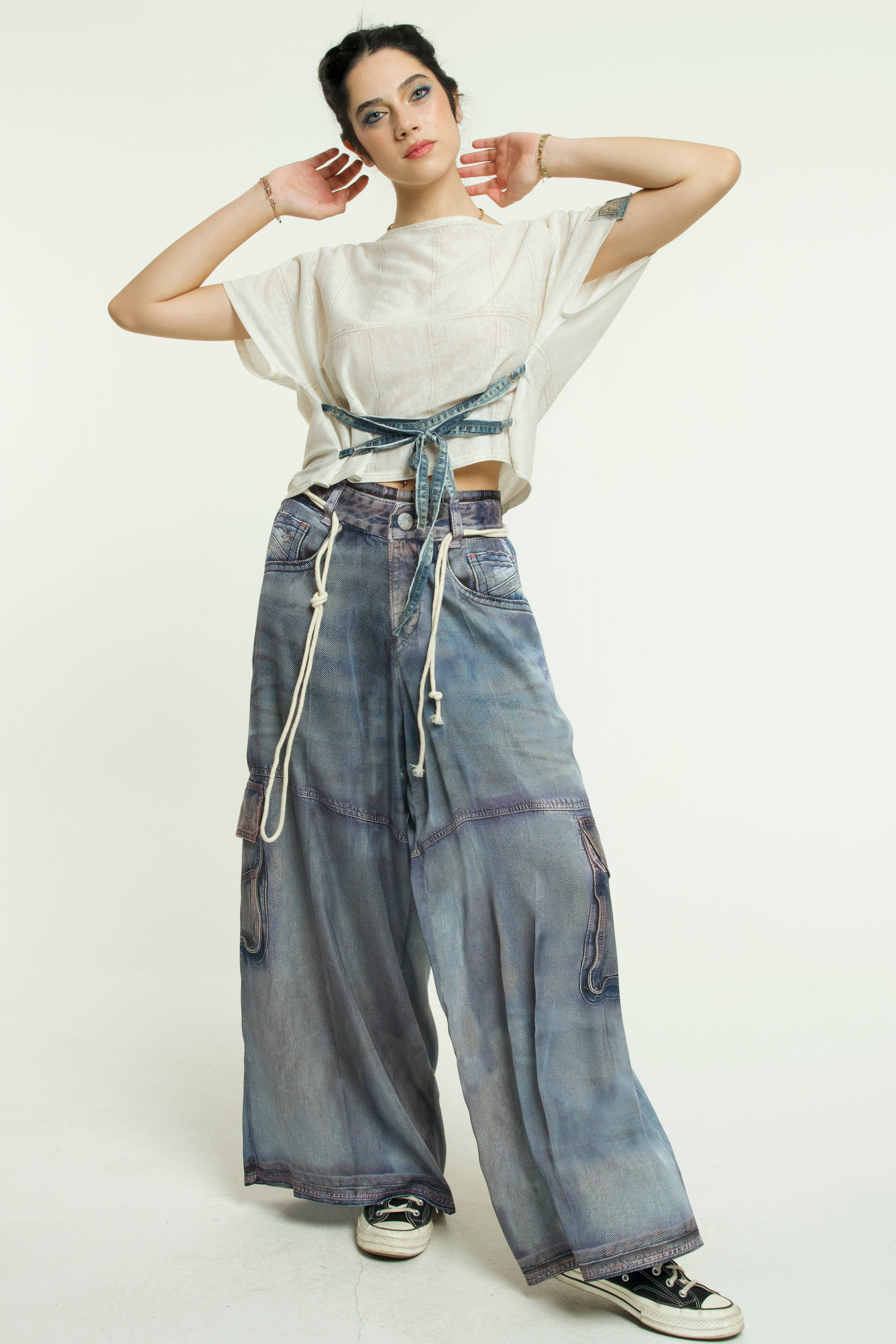 IPNG Design - Wholesale Pants - Women's - Pants Sateen Denim - Jeanious2