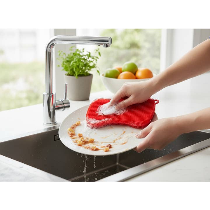 Kadra Kitchenware - Wholesale Cleaning Sponge - Kuhn Rikon - Stay Clean, Silicone Scrubber1