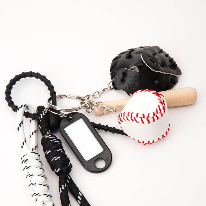 Sensibling Corp. - Wholesale Keychain - Women's - Baseball Name Tag Key Chain / Bag Charm
