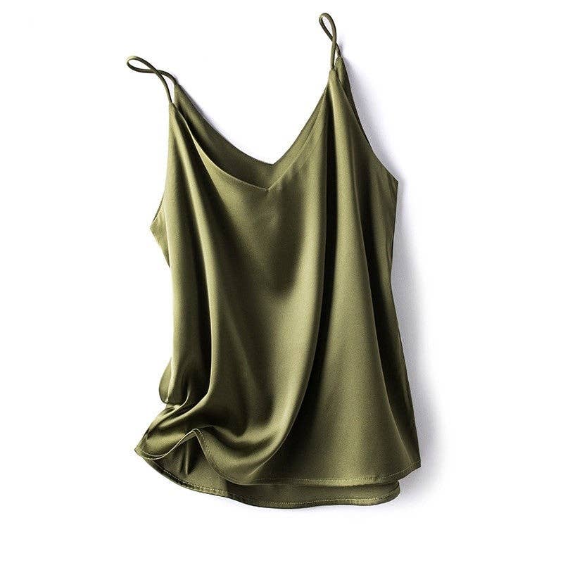 UZ Wholesale Store - Wholesale Camisole - Women's - Solid Color Basic V-Neck Short Small Strap Camisole10