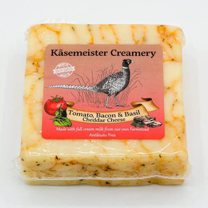 Queijo Cheddar com Tomate, Bacon e Manjericão por atacado de Kasemeister Creamery