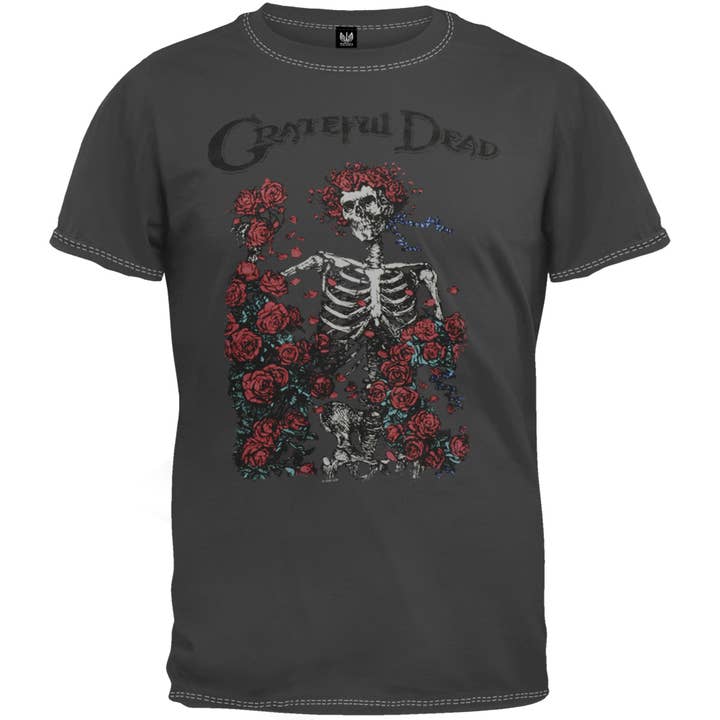 Official Store - Wholesale T-Shirt (Graphic) - Men's - Grateful Dead - Skeleton Overdye Men's T Shirt