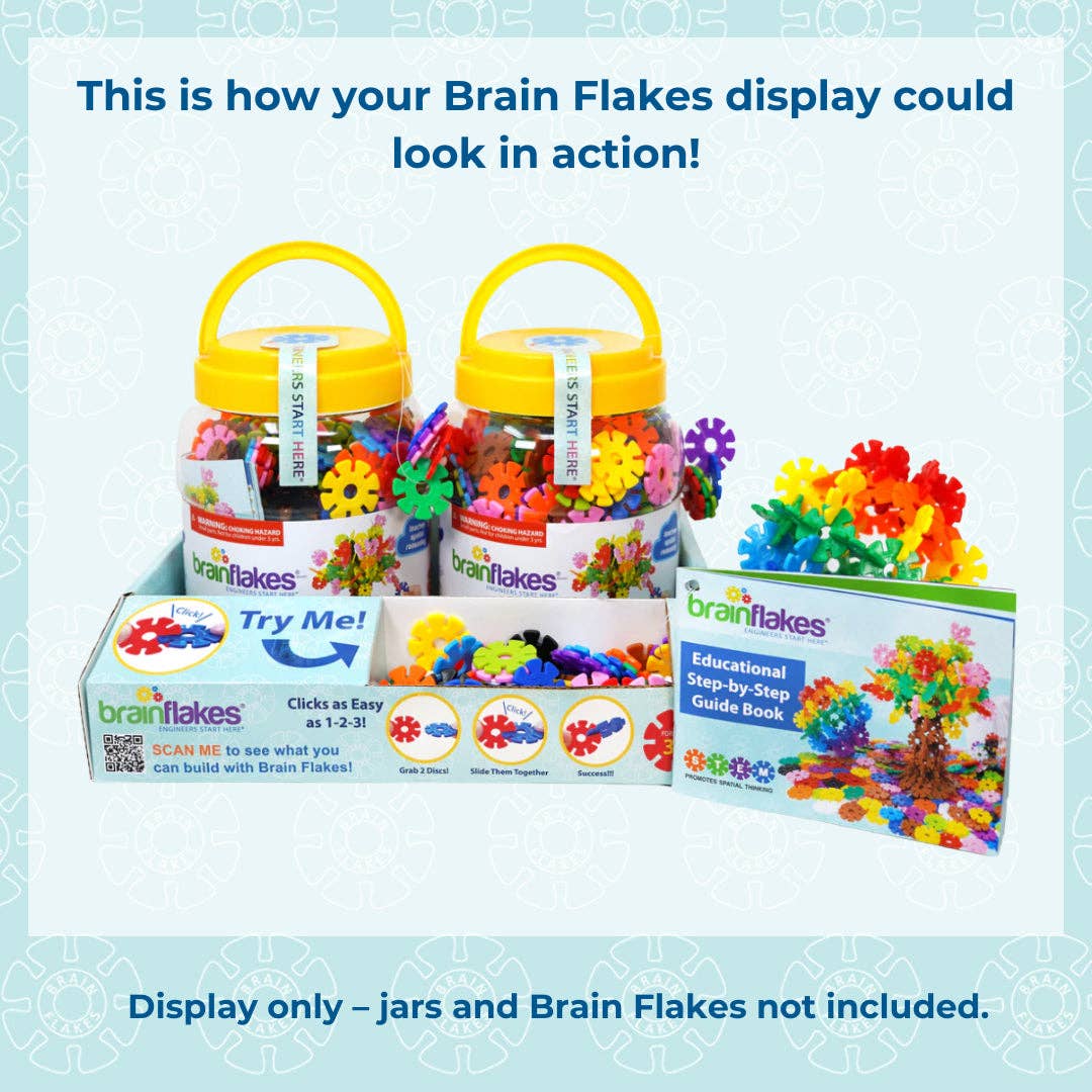 VIAHART Toy Co. - Wholesale Bouwset - Kinderen - Brain Flakes Jar Try & Buy Display2