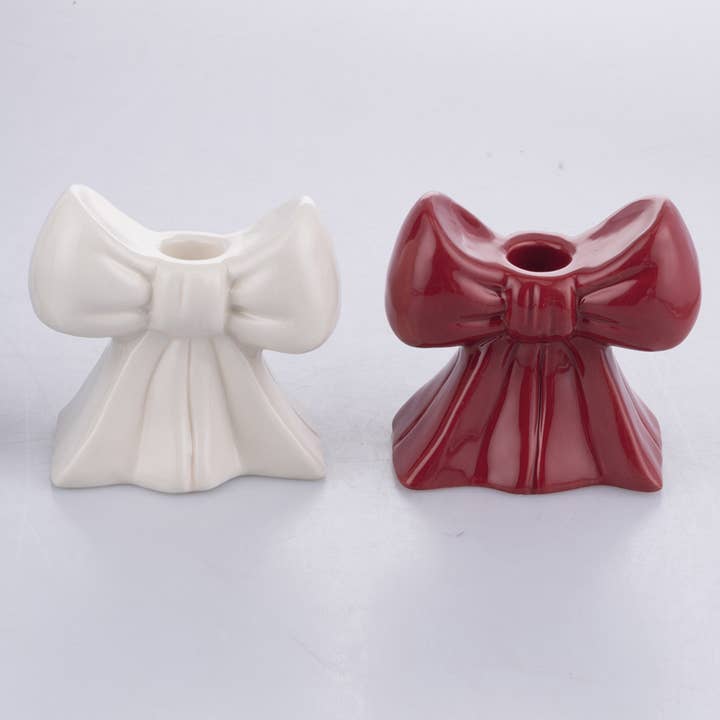 VdE Tivoli 1996 - Wholesale Ornament Set - CANDLE HOLDER BOW 2 ASSORTED