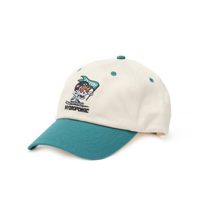 Hydroponic - Wholesale Baseball Cap - Unisex - Pushing Cp 01 - Natural/Teal Green1