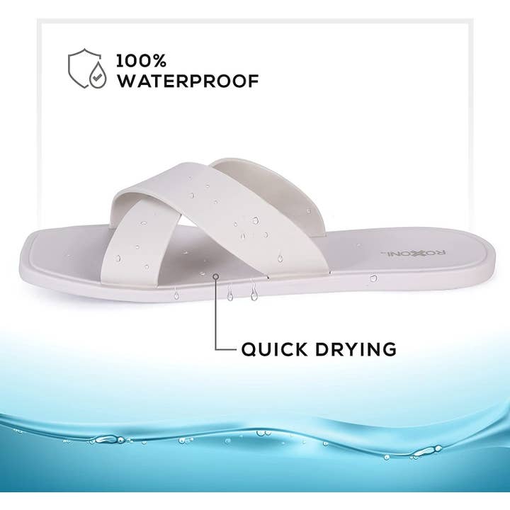 Roxoni - Wholesale Sandals - Women's - Women's Matte Colored Criss Cross Strap Sandal 31235