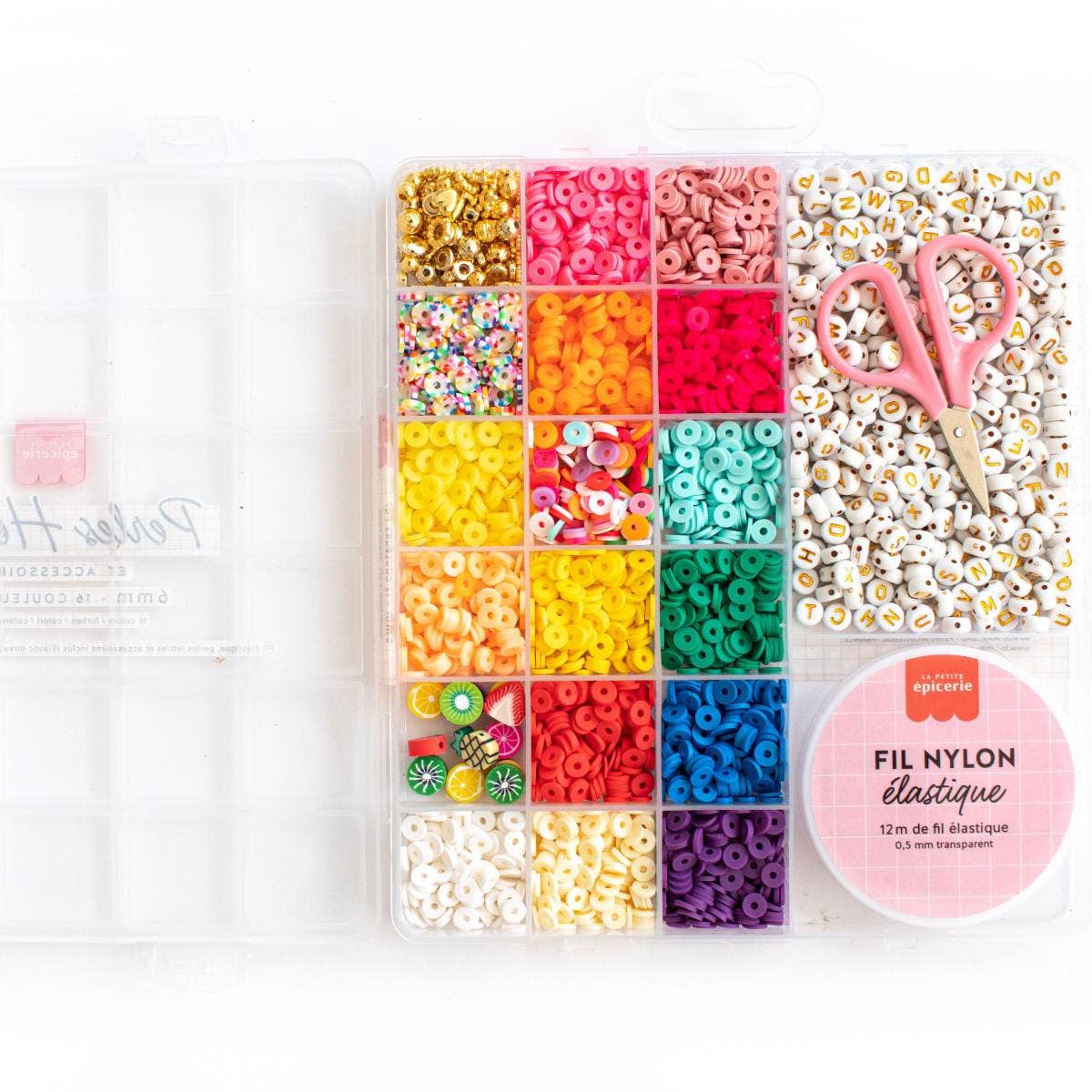 La Petite Épicerie - Wholesale Beads - Box of 16 colors of 6 mm heishi beads - Pop2