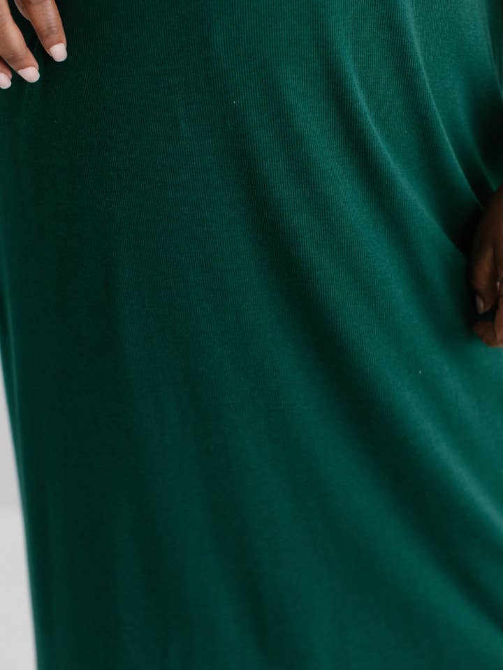 The Main Street Exchange - Wholesale Dress - Women's - 'Constance' 3/4 Sleeve Ribbed Midi Dress FINAL SALE27