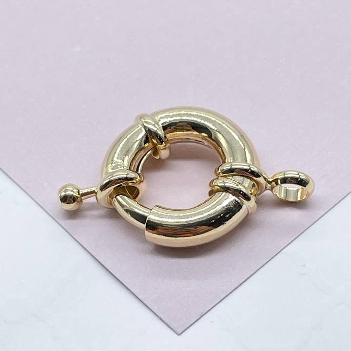 18k GF Large Spring Ring Clasp for wholesale by Milie