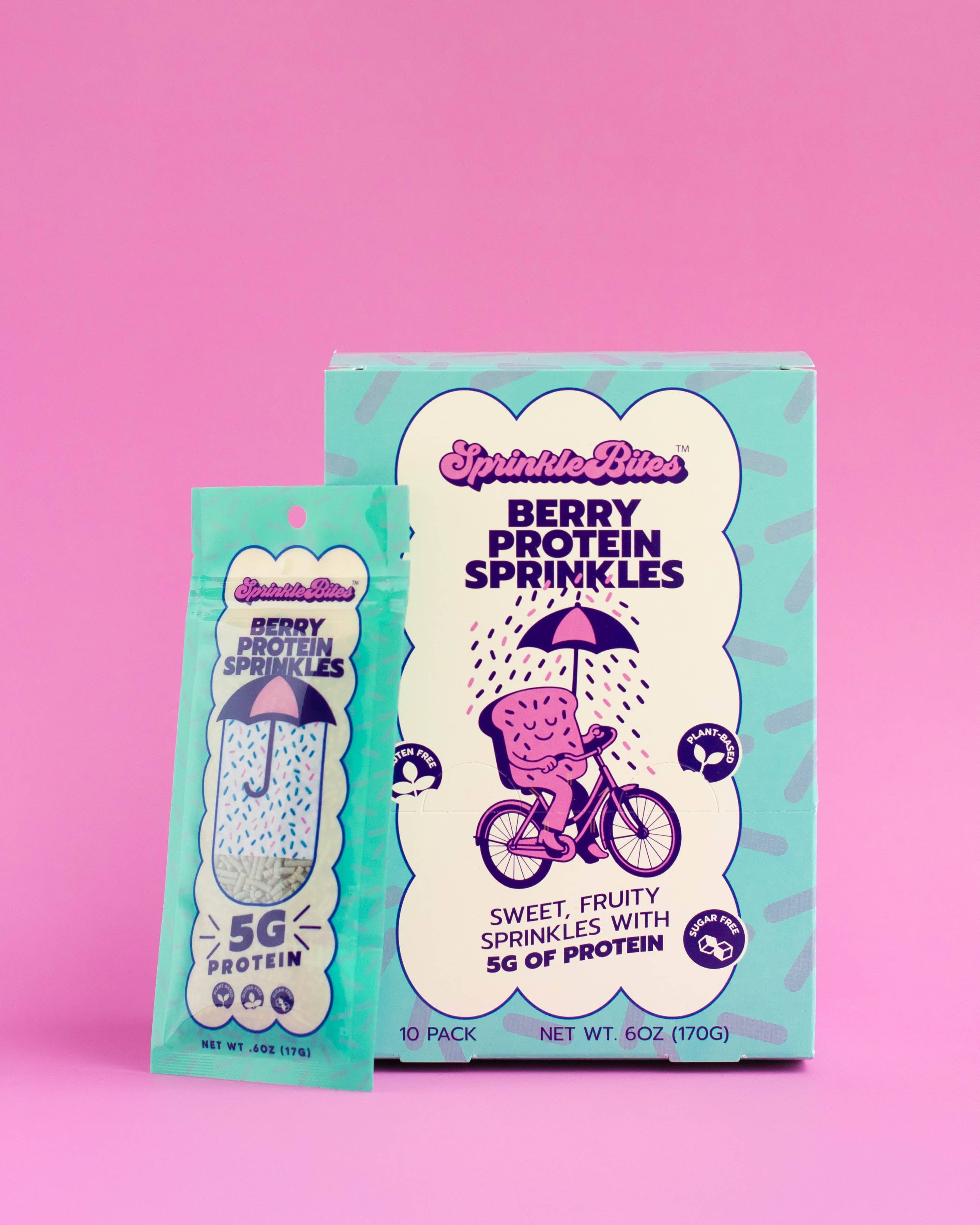 SprinkleBites - Wholesale Protein/Superfood Powder - Berry Protein SprinkleBites™ (10-Pack)2