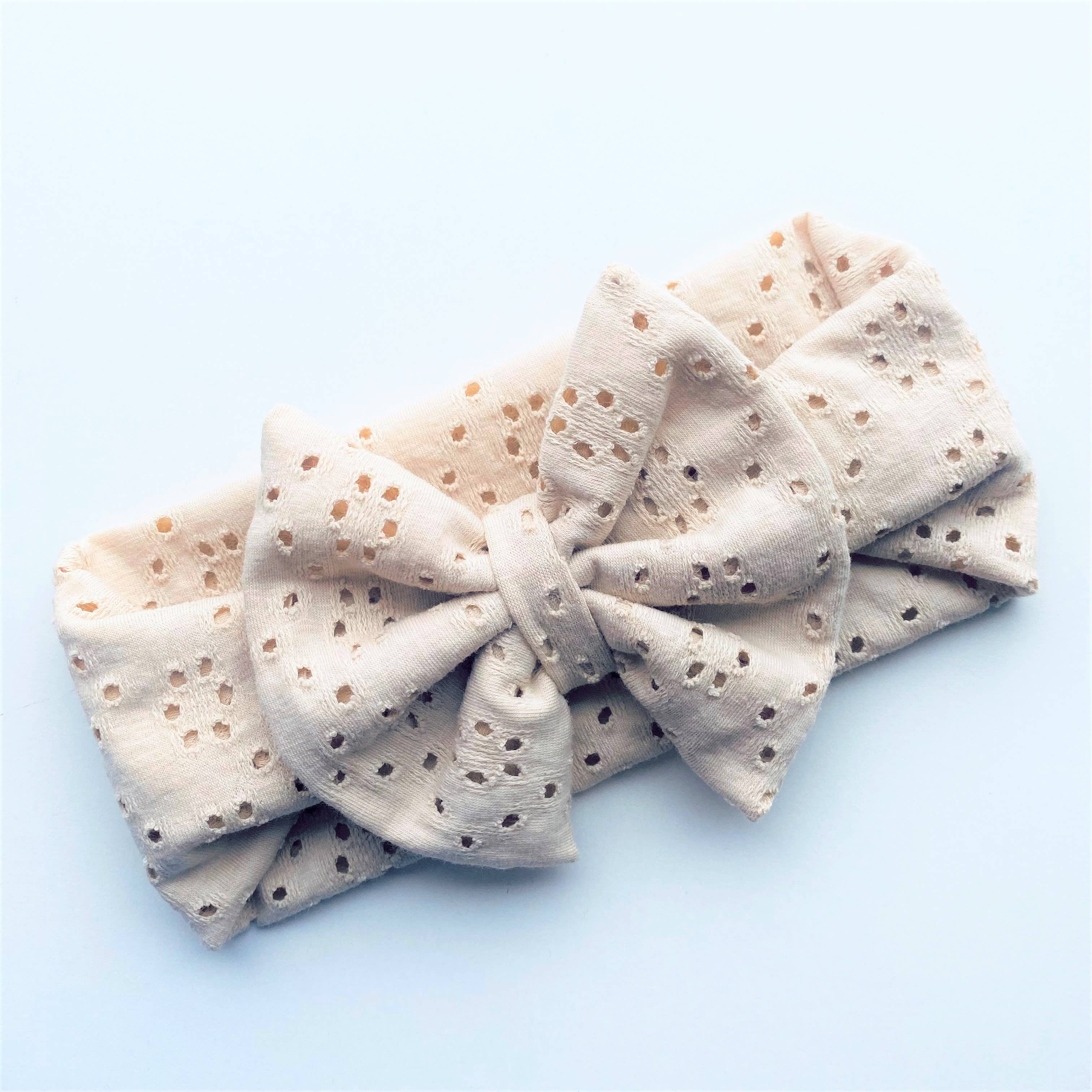 Sofia Accessories - Wholesale Fashion Headband - Kids - Sonia Bow Cotton Embroidered Kids' Headband2
