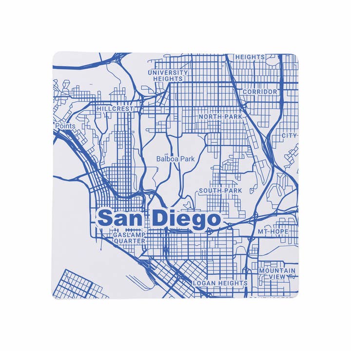 Blue Ridge Mountain Gifts - Wholesale Coasters - San Diego CA - Ceramic Map Coasters - Any Color