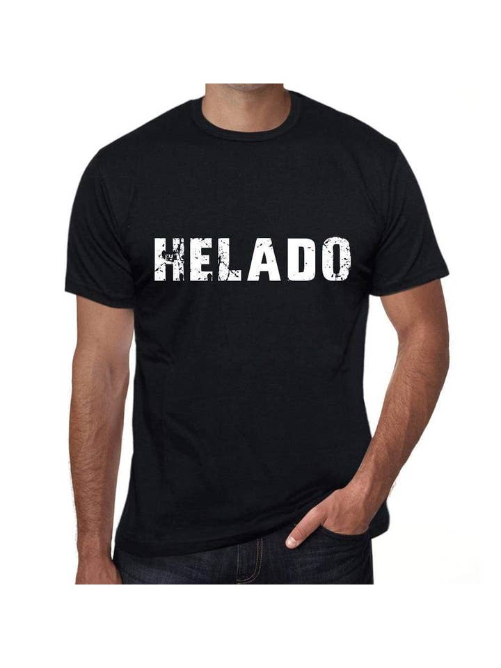helado Men's T shirt Black Birthday Gift 00550 for wholesale on Faire