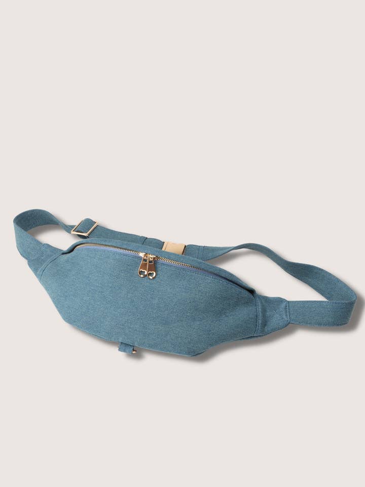 Denim Crossbody Bag | Fanny Pack | Stadium Bag |Trendy Purse for wholesale by Fashion Statement