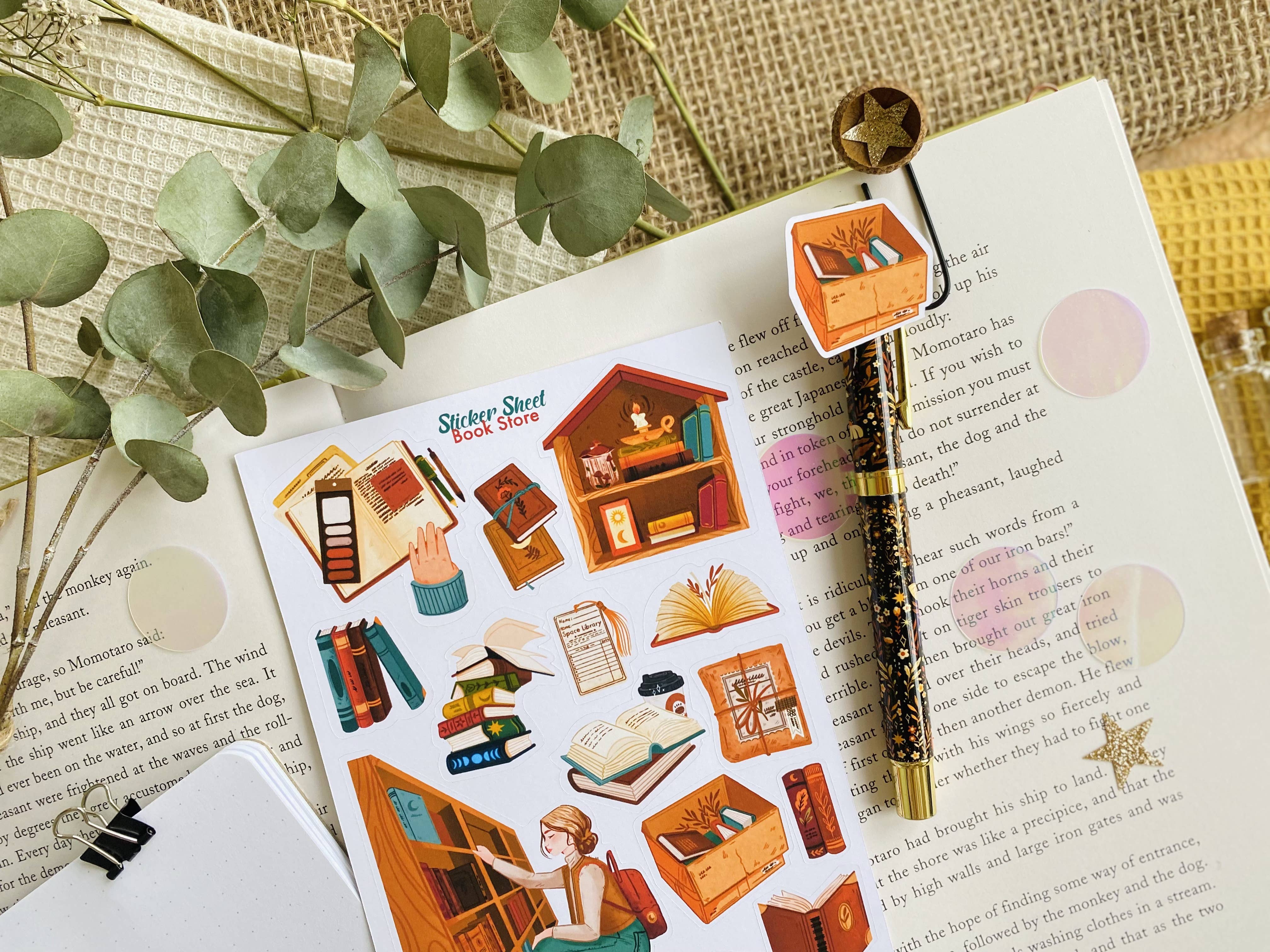 Split Moon Studios - Wholesale Sticker - Book Store Sticker Sheet Decorative Sticker4