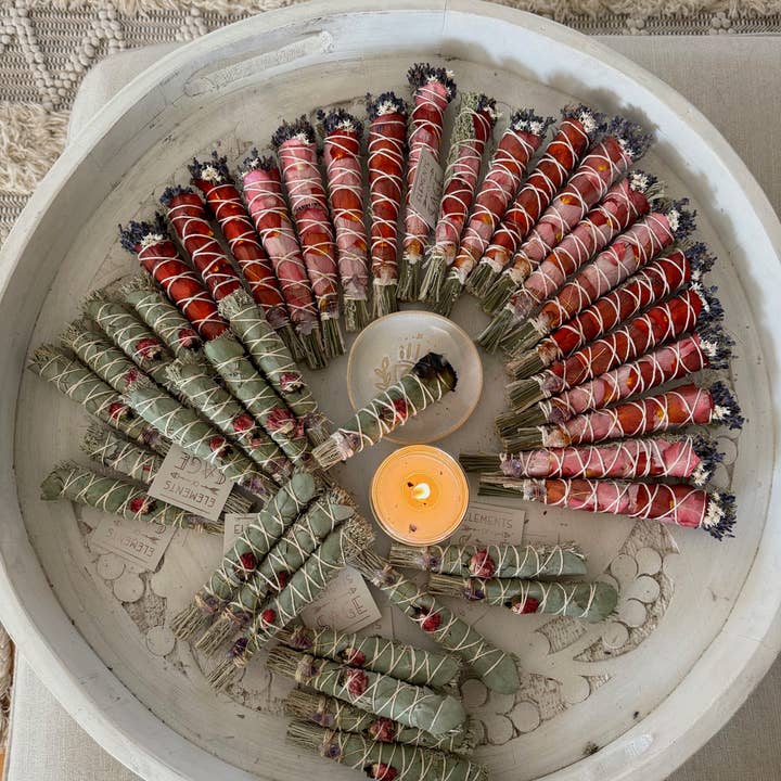 Elements of Sage - Wholesale Sage Bundle - Mixed Sage Bundles Group of 10 - Eucalyptus and Floral