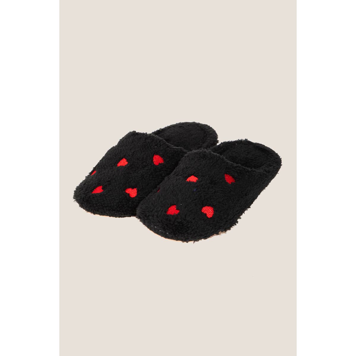 Anarchy Street - Wholesale Slippers - Women's - Love Heart Print Fur Slippers2