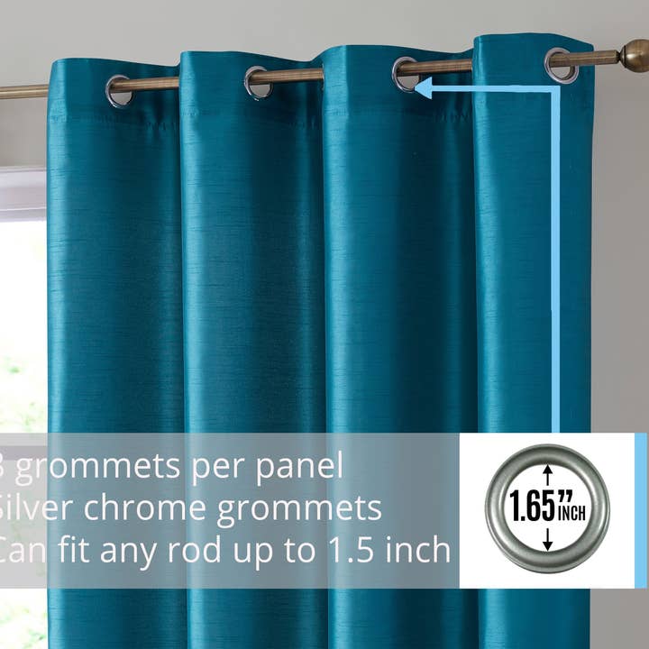 HLC.me - Wholesale Curtain - Jefferson Faux Silk Grommet Curtain Panels27