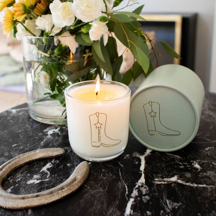 Cowboy Boot Soy Wax Candle - Shine and other Purchase Wholesale agar. Free Returns & Net 60 Terms on Faire trending on Faire.