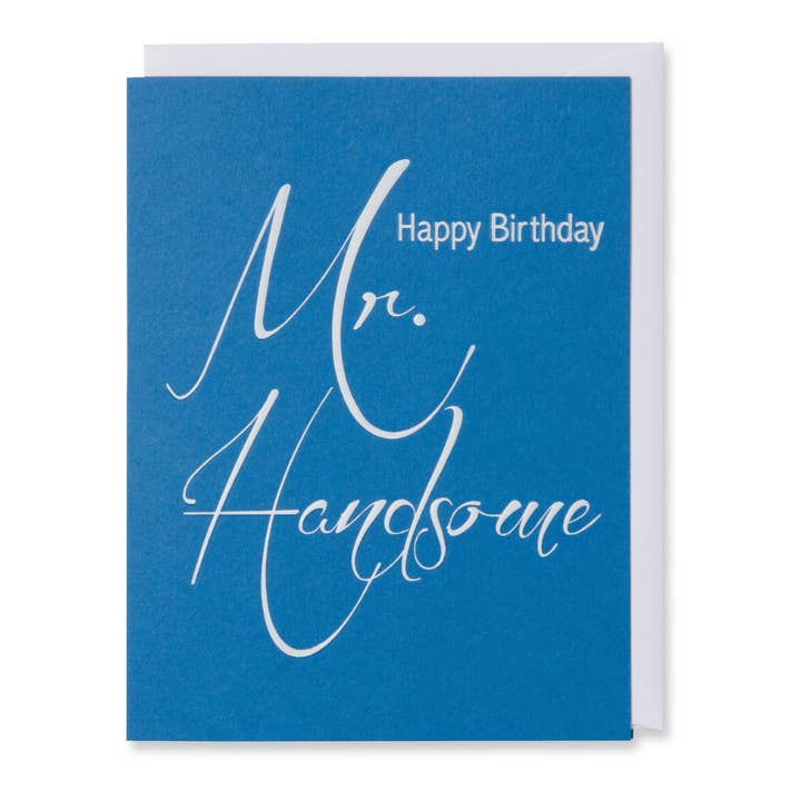 WowWordZ - Wholesale Birthday Card - Birthday Card, Mr Handsome, Guy Card, Man Card, Boyfriend