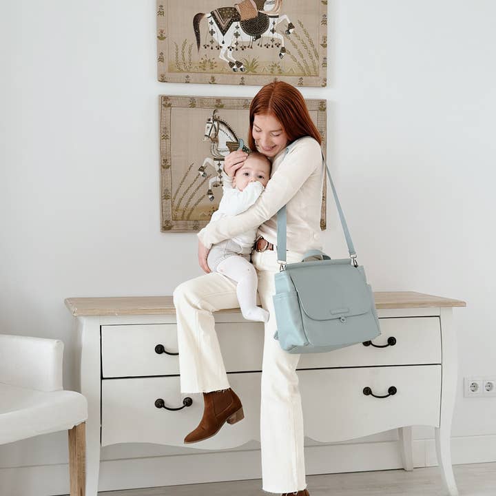 Nenina & Co - Wholesale Diaper Bag - Baby - MIREM By Nenina & Co Dusty Blue Maternal Bag + Gift Changer7