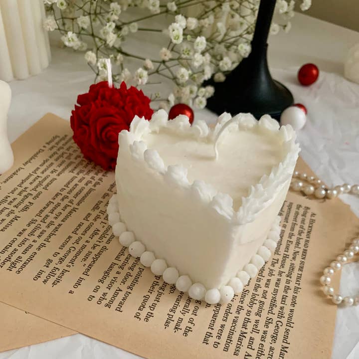 Believe Candle – wholesale Novelty candle – Valentine Heart Cake Candle3