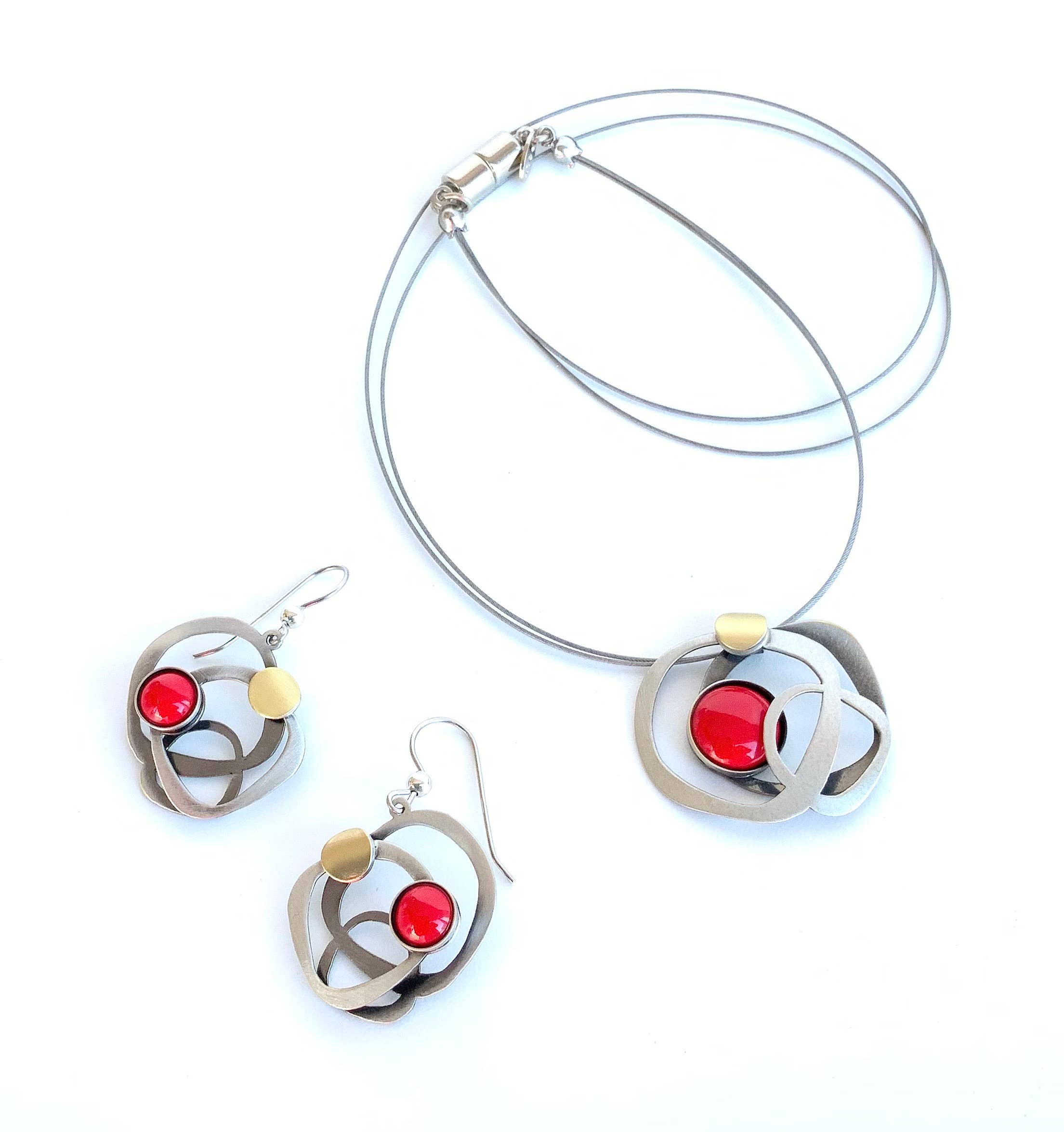 Christophe Poly / Crono Design - Vente Parures de bijoux - ENSEMBLES Préemballés (DFY1) - 6xColliers17'' & Ensembles d'Oreilles & Présentoirs Gratuits27