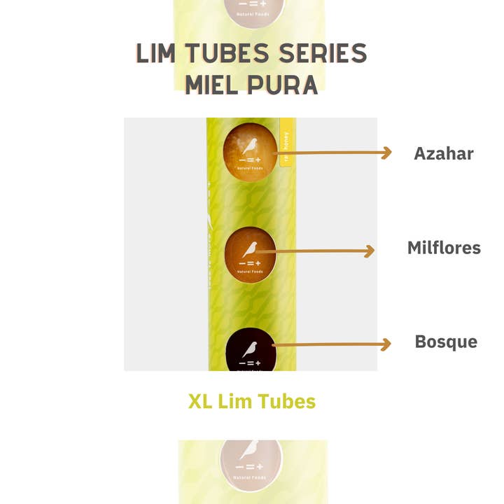 Less is More - Wholesale Honey - XL Pure Honey Tube (3 jars)