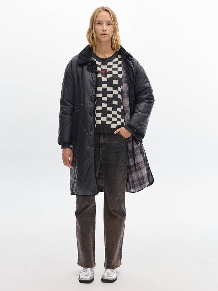 Manteau parka Aspen _ Noir pour la vente par Pastiche