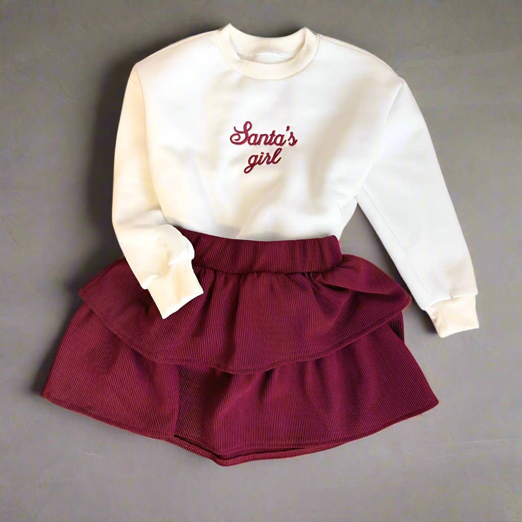 PUFFI - Vente Sweat-shirt – enfant - Sweat-shirt pour enfants – Fille du Père Noël1