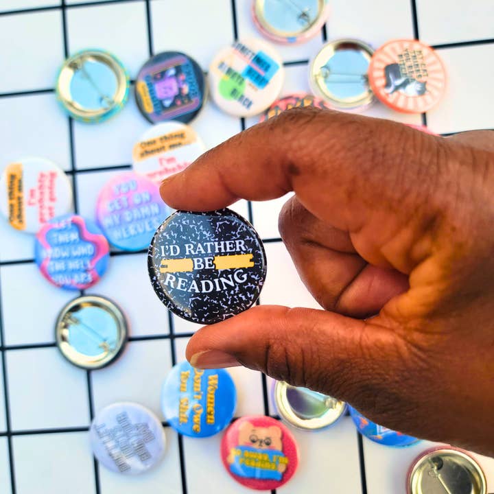 JE PRÉFÈRE LIRE BOUTON pour la vente par TEAM JEMINI DESIGNS