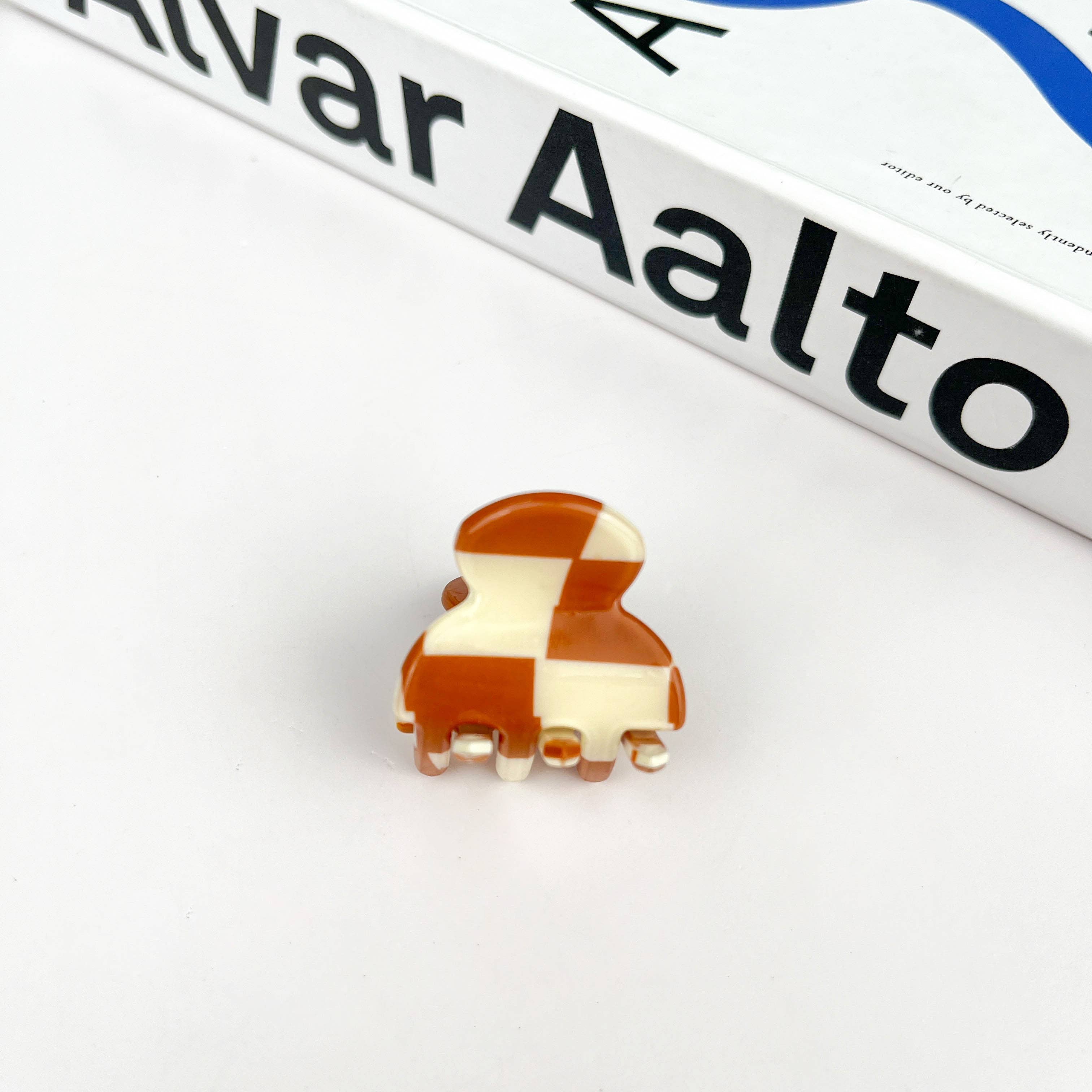 TheDivaSoap - Venta al por mayor Horquilla para el pelo - Mujer - Minipinza en forma de garra en forma de tablero de ajedrez3